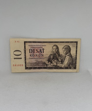 Banknote / Tschechoslowakei / 10 Korun 1960 / sehr sch&ouml;n , VF / Papiergeld/ P.88