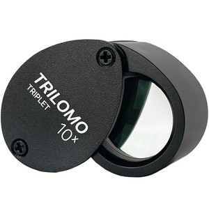 TRILOMO (ex BelOMO) 10x potrójna lupa lupa. Czarne jajko. 21mm (.85")