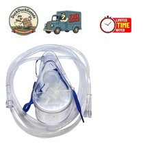 Comfortable Adult Oxygen Mask - Medium Concentration  7' Kink Resistant Tubing