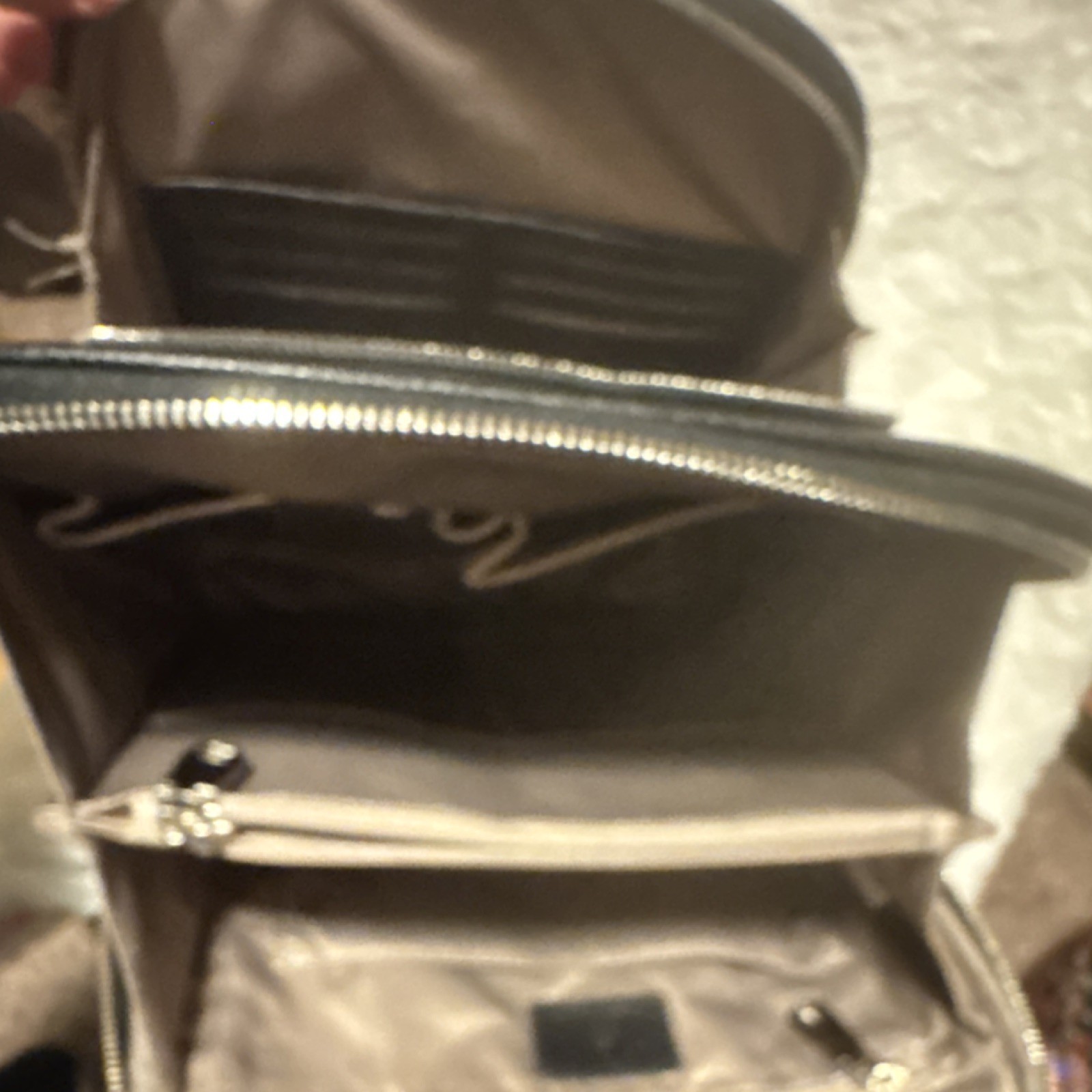 BOSTANTEN Black Pebbled Backpack Silver Hardware … - image 4