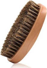 Boar Bristle Hair Beard Brush for Men - Small Soft Beard Brush, Pocket Travel