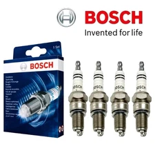 4 pcs Bosch Nickel Spark Plugs For 1975-1977 MAZDA 808 L4-1.6L