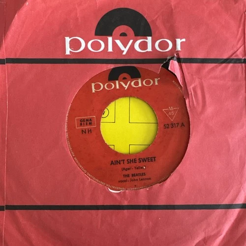 THE BEATLES   ORIGINAL  1964   GERMAN  45  AINT SHE SWEET - PLAY TESTED