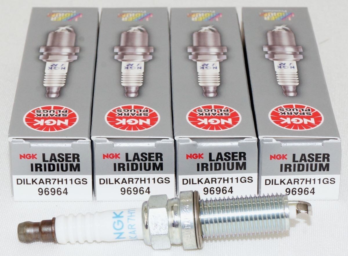 4 Pack Genuine NGK 96964 Laser Iridium Spark Plugs DILKAR7H11GS for Honda Acura