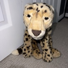 EUC 2012 FAO Schwarz Stuffed Cheetah Plush 29" Long