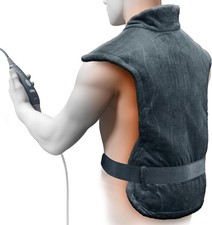 PureRelief Pro Far Infrared Back Neck Heating Pad Deeper Muscle Relief Back