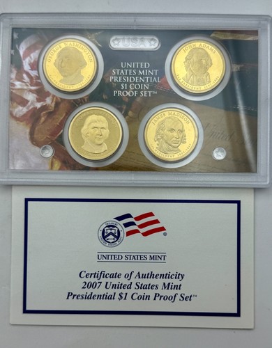 US Mint 2007 Silver Proof Set With Box, COA, Uncirculated 15 Coin Set,OGP, NR.! - Picture 5 of 7