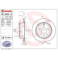 Brembo 2X Bremsscheibe Hinten Ø303Mm InnenbelüFtet FüR Opel Antara L07 2.0 Cdti