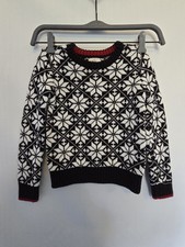 LANDS' END Kids Cotton Boys CREWNECK Sweater Size S 4