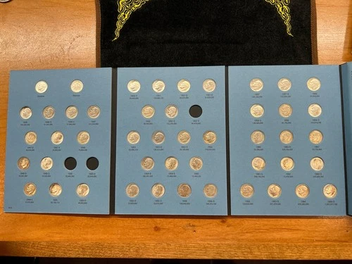 Roosevelt Dime Set 90% Silver~ 3 Dates Missing 47 Ct Priced 🔽 Melt $75/ Free ✉️
