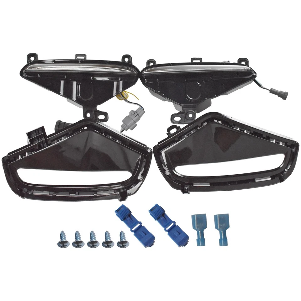 Pair LED Fog Light w/ Bezels DRL for Toyota RAV4 - Left & Right 2019 2020-2025 - Image 3 of 4