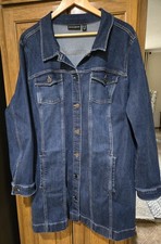 Susan Graver High Stretch Denim Long Jean Jac...