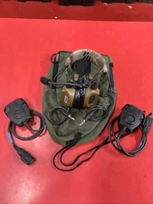3M Peltor Comtac III Dual Comm Headset w/ Gel Cups, PTT & Carry Bag Coyote
