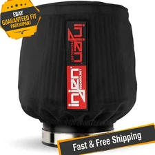 Injen 1038BLK 6.5" Base 8" Tall 5.5" Top Black Hydroshield for X-1022 Filter