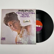 Aretha Franklin I Never Loved A Man LP 1967 Atlantic 8139 1st Press Mono Soul
