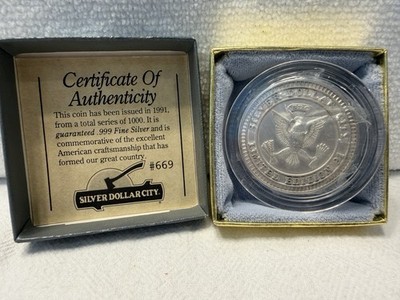 1991 Silver Dollar City Limited Edition Coin
