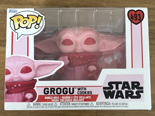 Funko Pop! Vinyl: Star Wars - Grogu with Cookies (Pink) #493