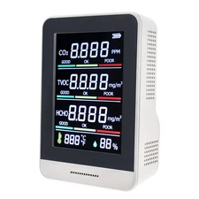 5 In 1 Temperature Tester CO2 HCHO Air Quality Monitor Gas Analyzer Infrared