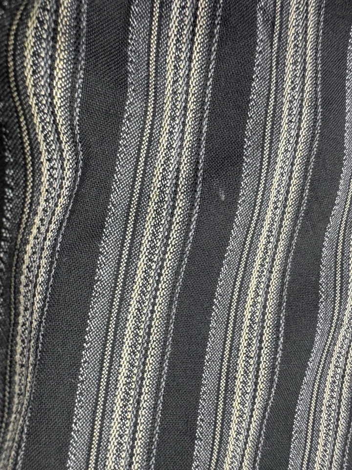 Smokey Joes Pants Men 40x30 Black Grey Pleated Straight Baggy Business Slacks - Image 4 of 4