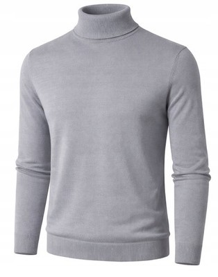 Rollkragenpullover Herren Kaschmir und Merinowolle Merinos M grau 317