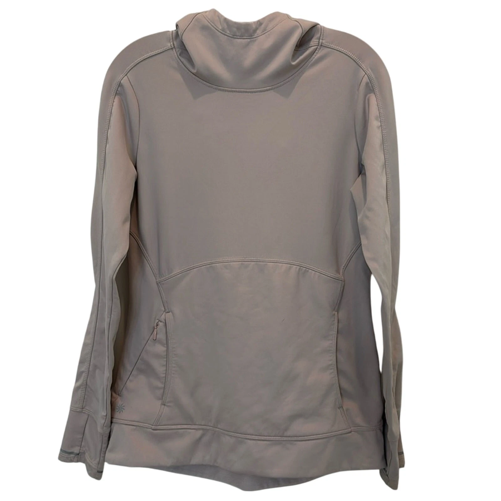 Athleta Performance Hooded Pullover Size Small Long Sleeve Thumb Hole Spandex