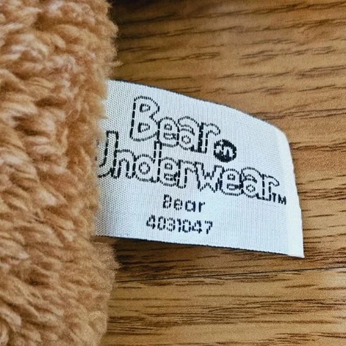 Gund Bear in Underwear Game Plush Teddy Brown Stuffed Animal Pet Toy 12" - Picture 3 of 3