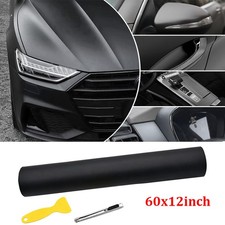 60x12 For Nissan Ultra Matte Black Vinyl Car Wrap Roll With Nano Air Release
