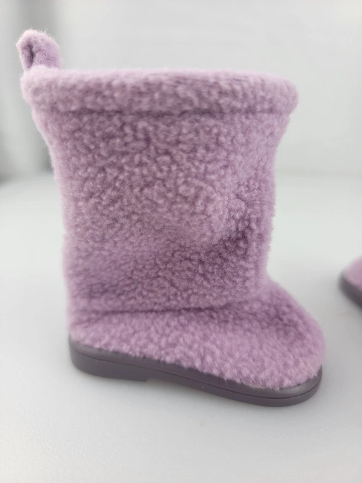 American Girl MUÑECA Frosty Fair Isle Set BOTAS MORADAS DE VELLÓN SOLAMENTE Foto 4 de 4