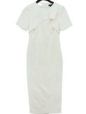 Karen Millen Bodycon Midi Dress UK6 in White