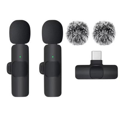 2.4G Wireless Lavalier Microphone USB Type-C for Android & iPhone
