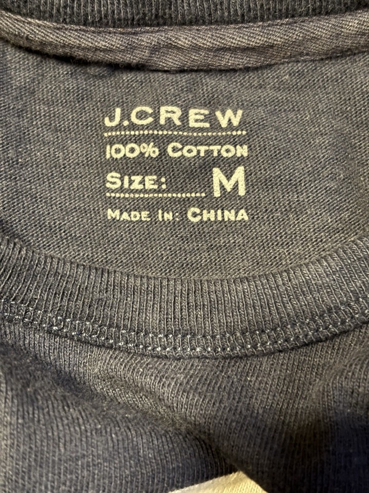 J Crew Men’s Striped Long Sleeve Navy White Medium Spring Style ...