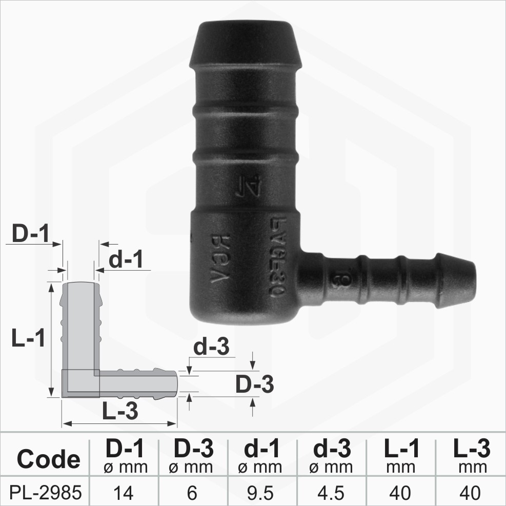 Pissente Elbow Hose Barb, 10Pcs Plastic Fitting 90 Degree Equal Barbed Joint Adapter L Shape Elbow L Fitting Barbed Hose Fittings Equal Barbed Joint Splicer For Aquarium 8mm (10mm