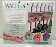 Birdhouse Wallies Wallpaper Cutouts New in Package