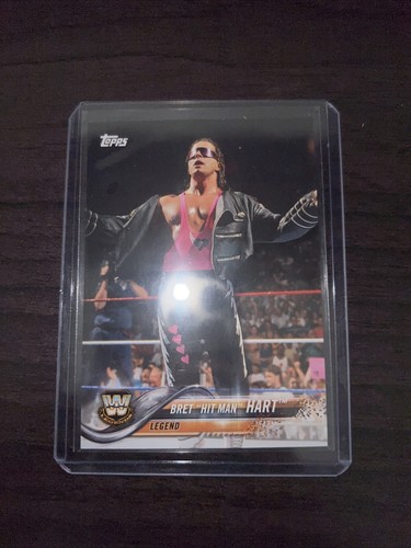 "The Hit Man" Bret Hart 2018 Topps Then Now Forever WWE Wrestling - #190 Mint