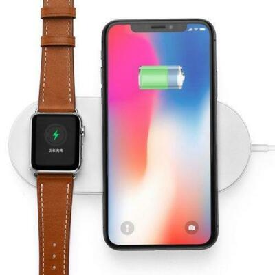 Wireless Charger 2 in 1 Mini AirPower Wireless Charger For Cell Phones 