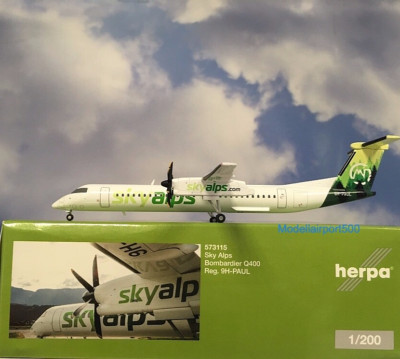 Herpa Wings 1:200  Bombardier Q400   Sky Alps 9H-PAUL   573115 Modellairport500