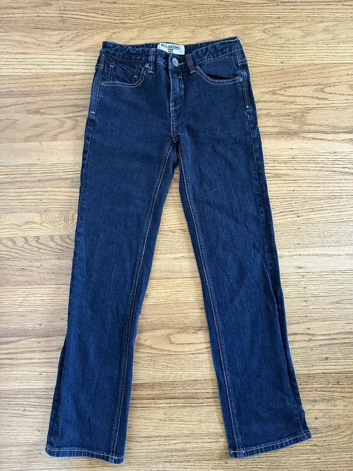 Billabong Youth 男孩 25x25 修身弹力牛仔裤裤子深蓝色牛仔布 25 — 第 2/4 张图片