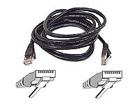 BELKIN COMPONENTS A3L791-03-BLK-S 3FT CAT5E SNAGLESS PATCH CABLE, UTP, BLACK PVC