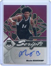 2022-23 Chronicles Draft Picks MARJON BEAUCHAMP RC Mosaic PURPLE PRIZM Auto /25