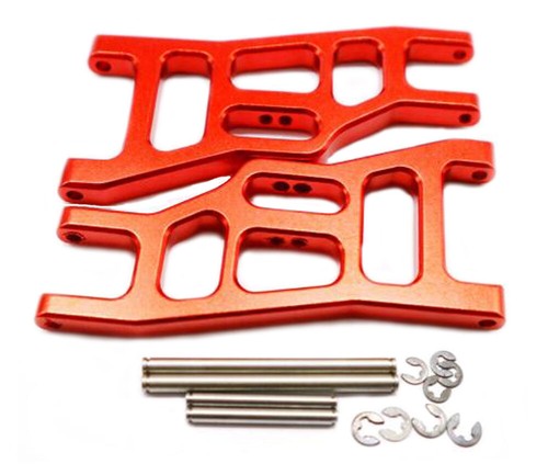 Aluminum Metal CNC Upgrade Parts DIY Fit for 1/10 traxxas slash 2wd Rc Car Red - Picture 4 of 55
