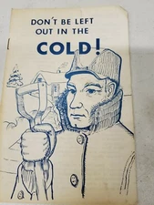 Indiana State Board of Health Education Winter Safety Pamphlet Dont Be Left Cold