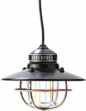 Barebones Living Edison Pendant Light Bronze USB-Powered 10-Foot Cord Carabiner