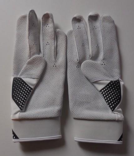 Nike Hyperdiamond Batting Gloves Women White/White/Black Medium - Picture 2 of 6
