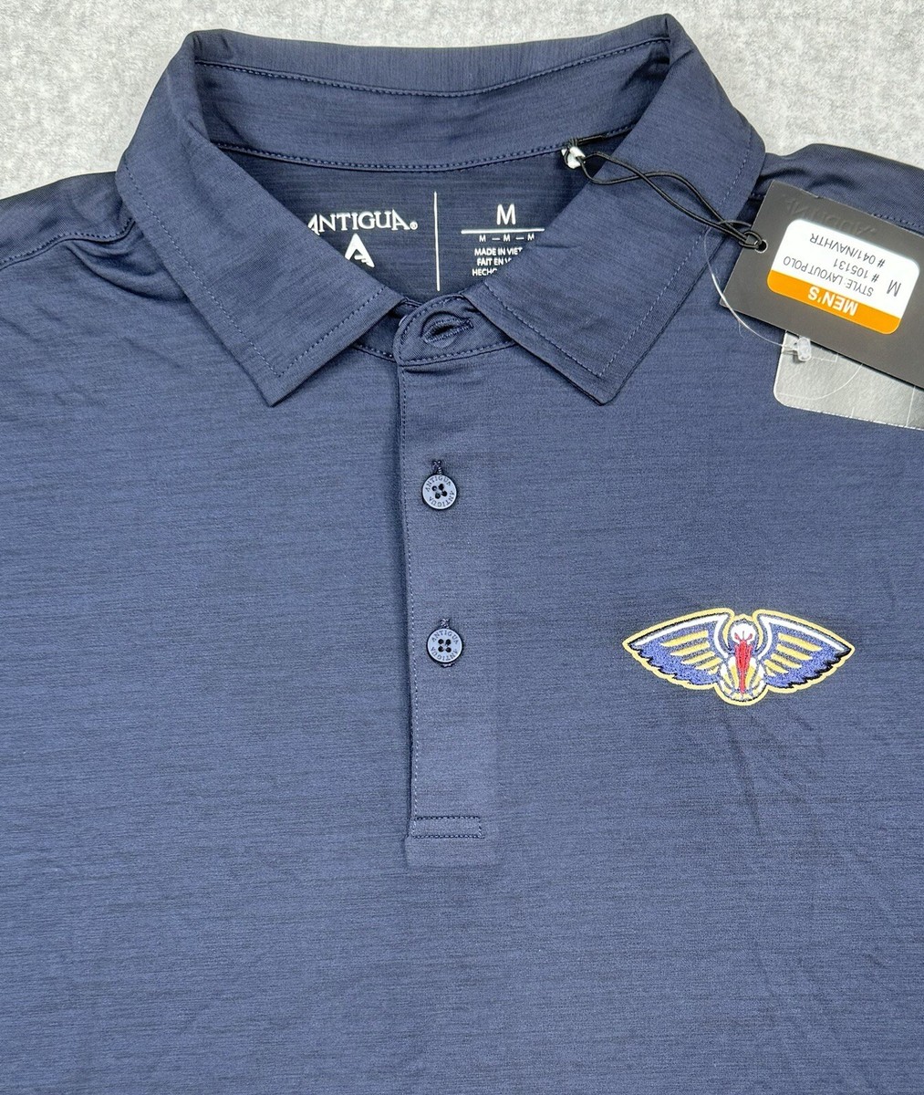 その他 6 その他 6 Antigua Mens New Orleans Pelicans Navy Blue Polo