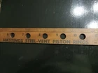Vintage wood yardstick Hastings Piston Rings machinist tool Hastings Mi ruler