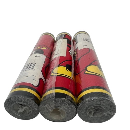 Vtg Lot 3 Rolls Disney Mickey Mouse Wallpaper Border Trim Red 5 yds ea Read - Picture 9 of 10