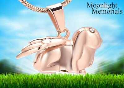 New Rabbit Ashes Bunny Urn Cremation Memorial Necklace