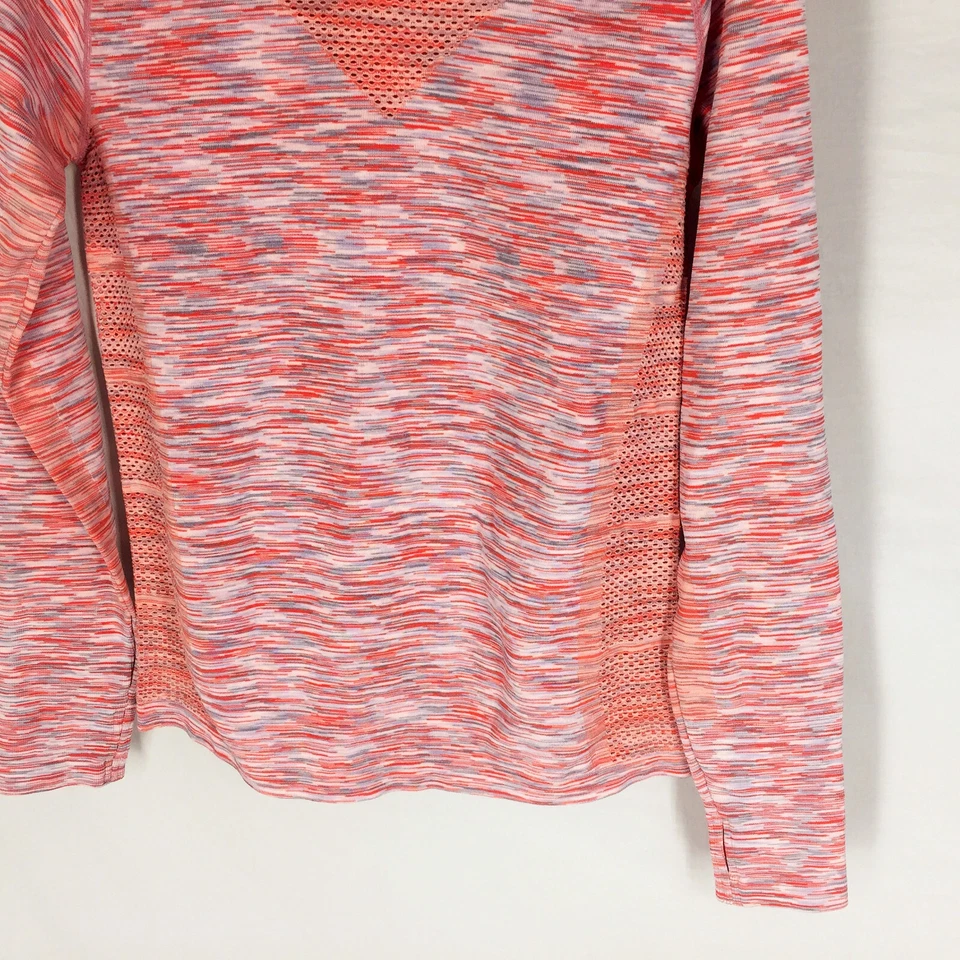 ZELLA Womens Exercise Shirt Size Large Space Dye Design Vented Comfort Yoga Run - Image 2 of 4