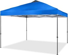 Camping Tent Shelter Canopy, Crown Shades 10 x 10 Foot Instant Pop-Up, Blue