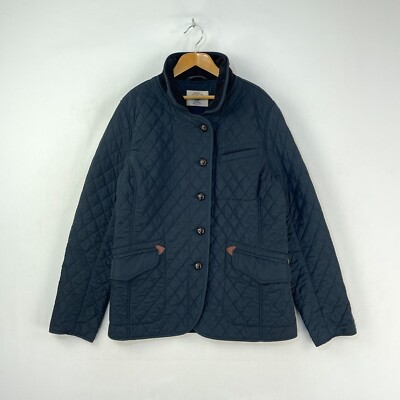 Aigle gesteppte Jacke Damen 12 14 16 blau gepolstert Land Reitmantel